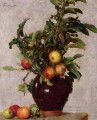 リンゴと葉の花瓶 アンリ・ファンタン・ラトゥール